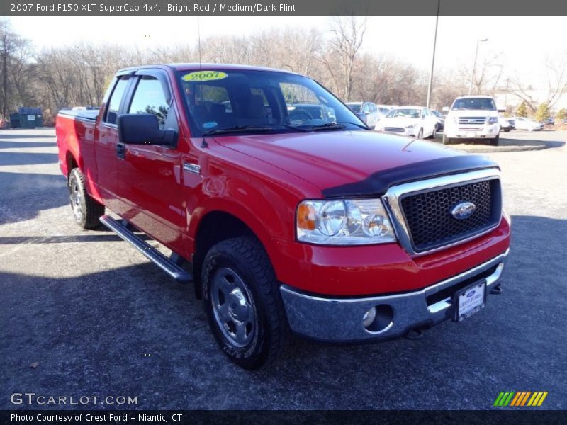 Bright Red / Medium/Dark Flint 2007 Ford F150 XLT SuperCab 4x4