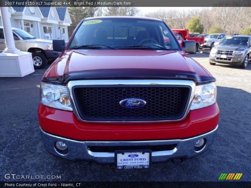 Bright Red / Medium/Dark Flint 2007 Ford F150 XLT SuperCab 4x4