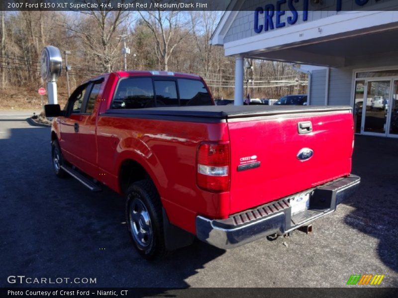Bright Red / Medium/Dark Flint 2007 Ford F150 XLT SuperCab 4x4