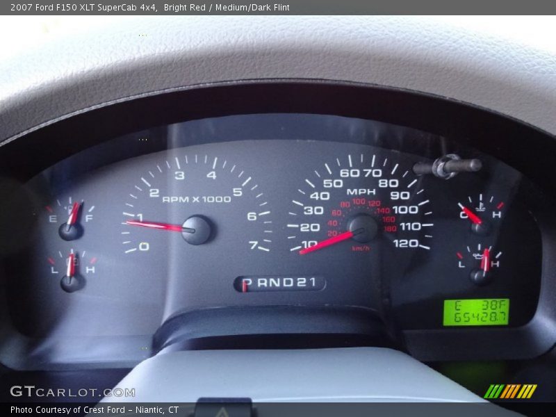 Bright Red / Medium/Dark Flint 2007 Ford F150 XLT SuperCab 4x4