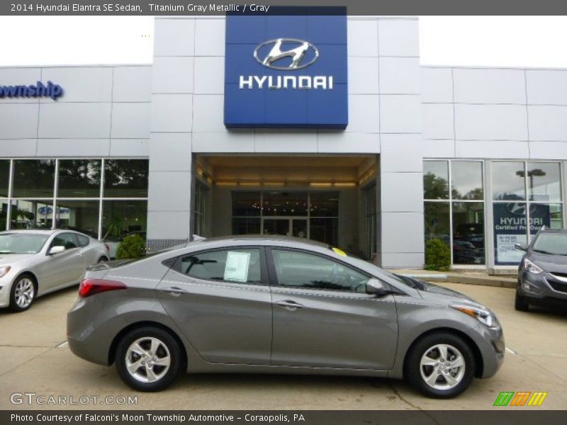 Titanium Gray Metallic / Gray 2014 Hyundai Elantra SE Sedan