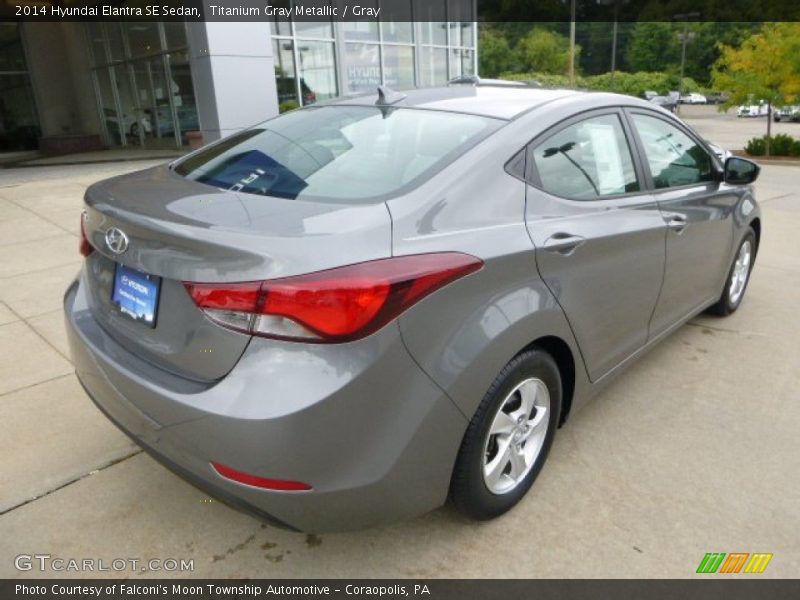Titanium Gray Metallic / Gray 2014 Hyundai Elantra SE Sedan