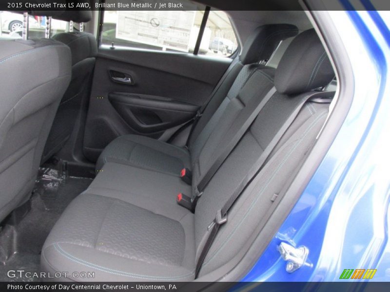 Brilliant Blue Metallic / Jet Black 2015 Chevrolet Trax LS AWD