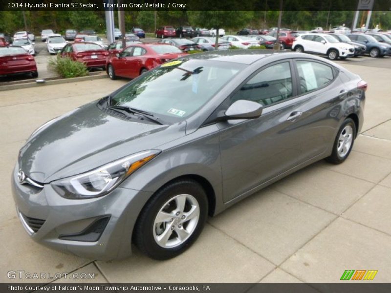 Titanium Gray Metallic / Gray 2014 Hyundai Elantra SE Sedan