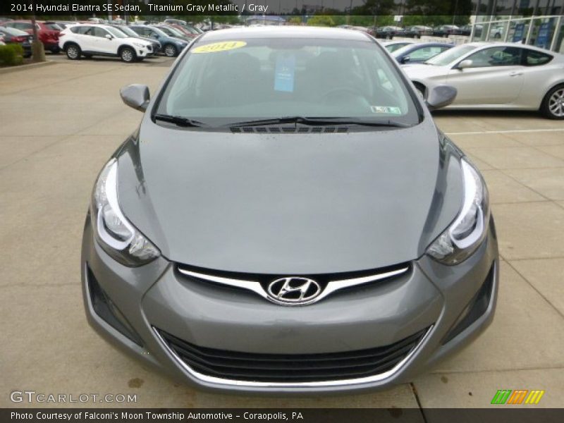 Titanium Gray Metallic / Gray 2014 Hyundai Elantra SE Sedan