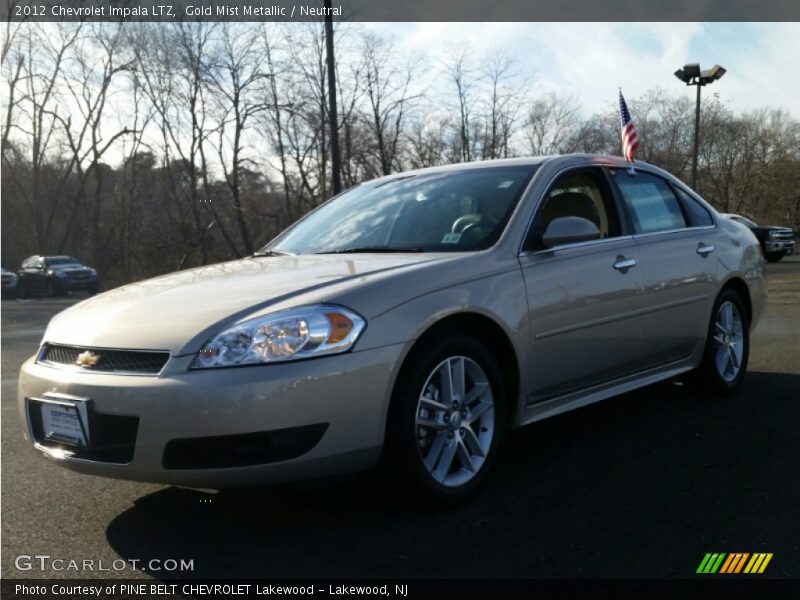 Gold Mist Metallic / Neutral 2012 Chevrolet Impala LTZ