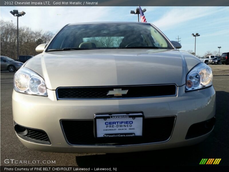 Gold Mist Metallic / Neutral 2012 Chevrolet Impala LTZ