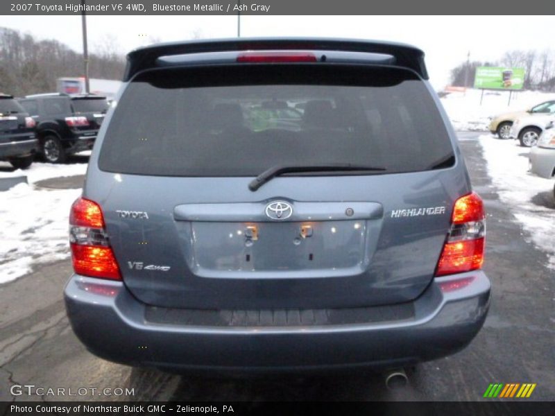 Bluestone Metallic / Ash Gray 2007 Toyota Highlander V6 4WD