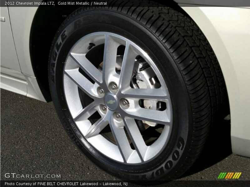 Gold Mist Metallic / Neutral 2012 Chevrolet Impala LTZ