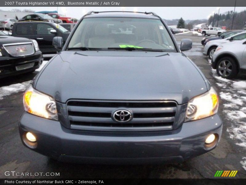 Bluestone Metallic / Ash Gray 2007 Toyota Highlander V6 4WD