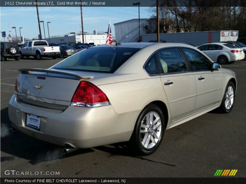 Gold Mist Metallic / Neutral 2012 Chevrolet Impala LTZ