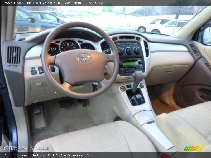 Bluestone Metallic / Ash Gray 2007 Toyota Highlander V6 4WD