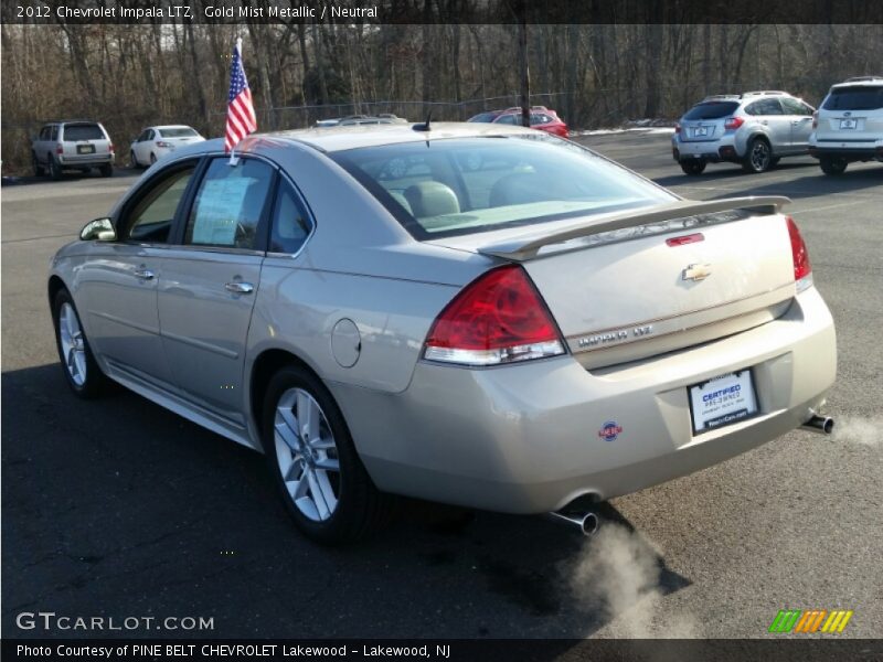 Gold Mist Metallic / Neutral 2012 Chevrolet Impala LTZ