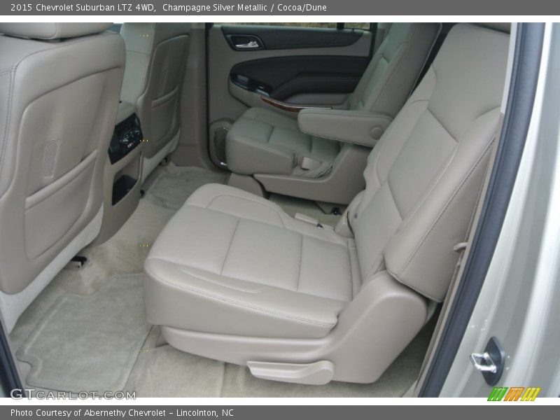 Champagne Silver Metallic / Cocoa/Dune 2015 Chevrolet Suburban LTZ 4WD