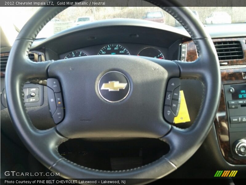 Gold Mist Metallic / Neutral 2012 Chevrolet Impala LTZ