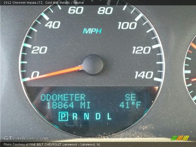 Gold Mist Metallic / Neutral 2012 Chevrolet Impala LTZ