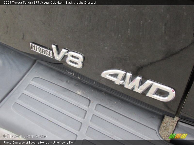 Black / Light Charcoal 2005 Toyota Tundra SR5 Access Cab 4x4