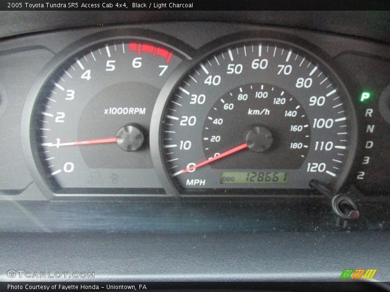 Black / Light Charcoal 2005 Toyota Tundra SR5 Access Cab 4x4