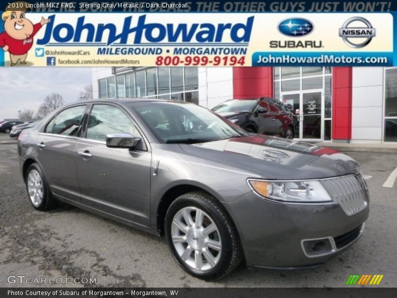 Sterling Gray Metallic / Dark Charcoal 2010 Lincoln MKZ FWD