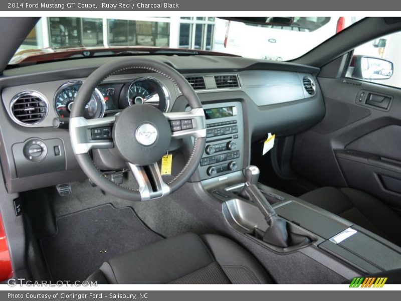 Ruby Red / Charcoal Black 2014 Ford Mustang GT Coupe