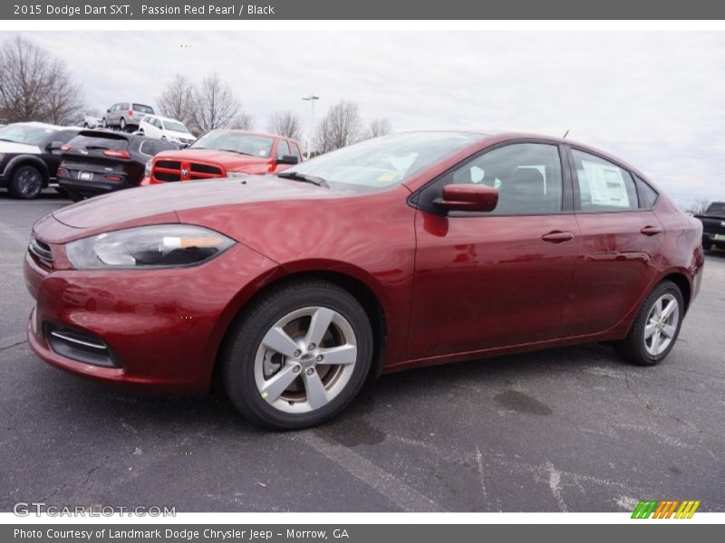 Passion Red Pearl / Black 2015 Dodge Dart SXT