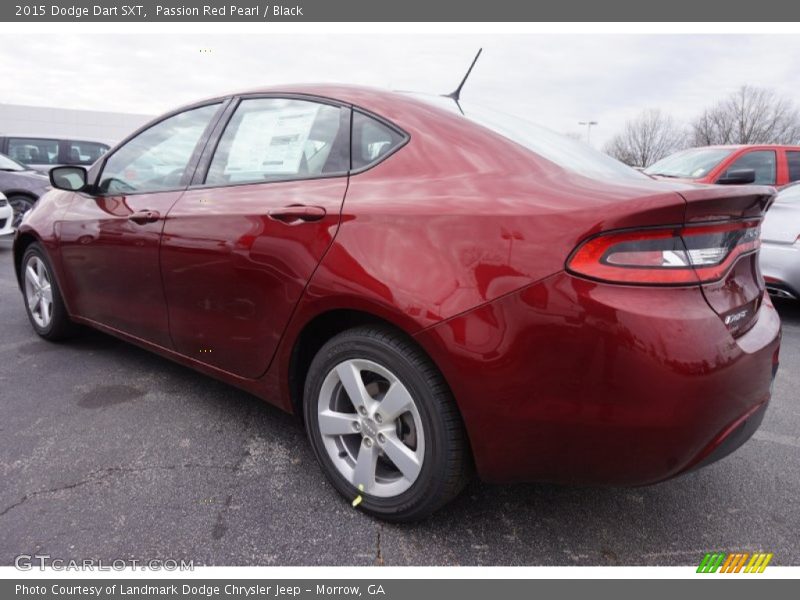 Passion Red Pearl / Black 2015 Dodge Dart SXT