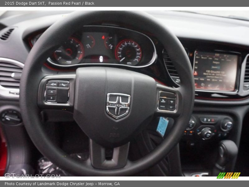 Passion Red Pearl / Black 2015 Dodge Dart SXT
