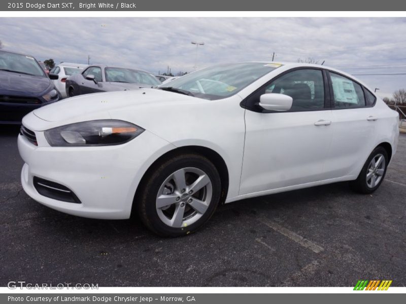 Bright White / Black 2015 Dodge Dart SXT