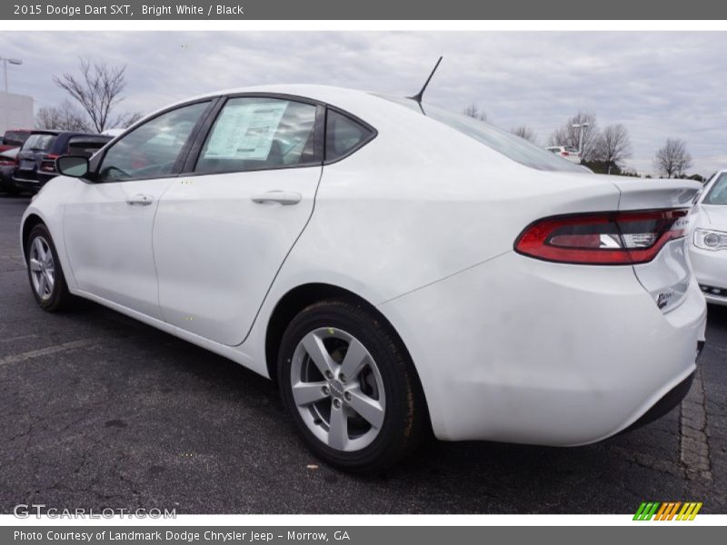 Bright White / Black 2015 Dodge Dart SXT