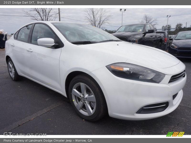 Bright White / Black 2015 Dodge Dart SXT