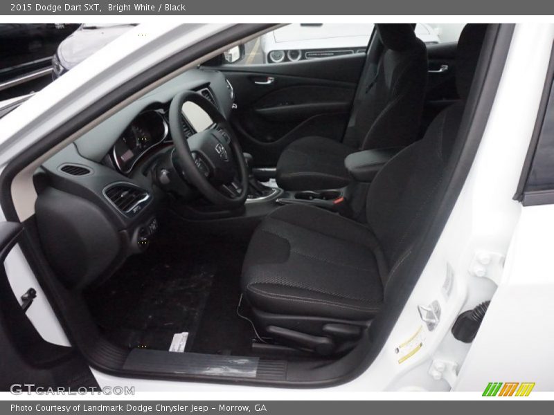 Bright White / Black 2015 Dodge Dart SXT