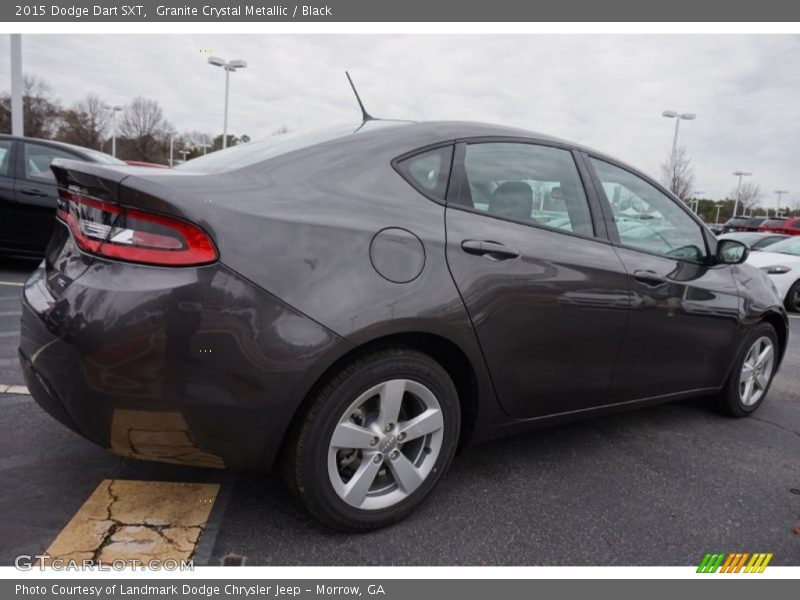 Granite Crystal Metallic / Black 2015 Dodge Dart SXT