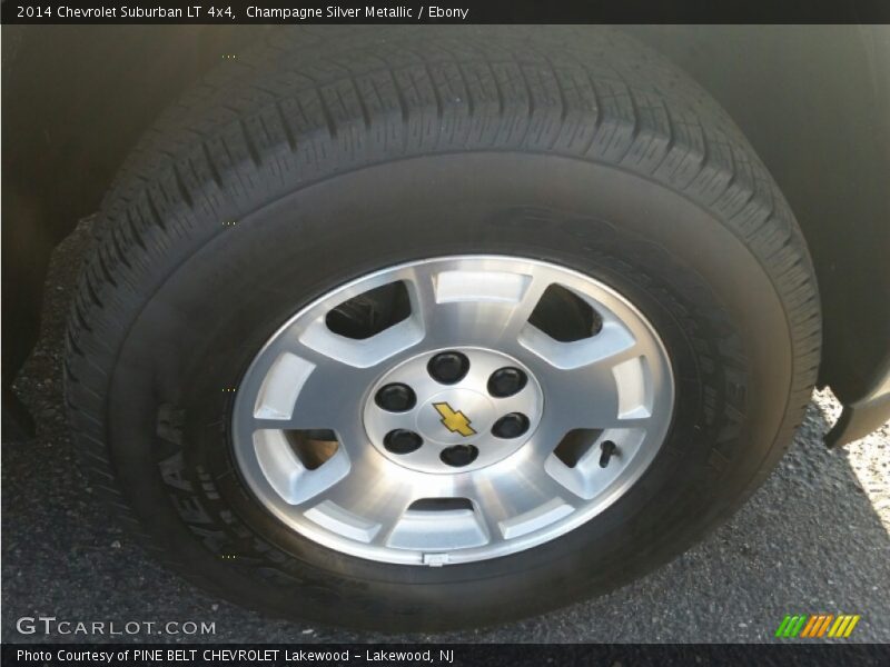 Champagne Silver Metallic / Ebony 2014 Chevrolet Suburban LT 4x4