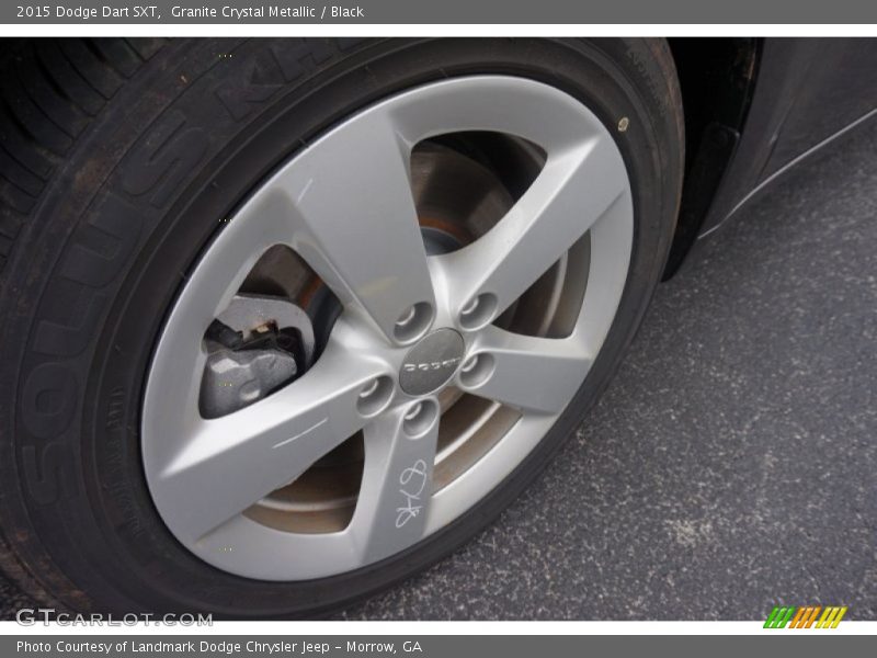 Granite Crystal Metallic / Black 2015 Dodge Dart SXT