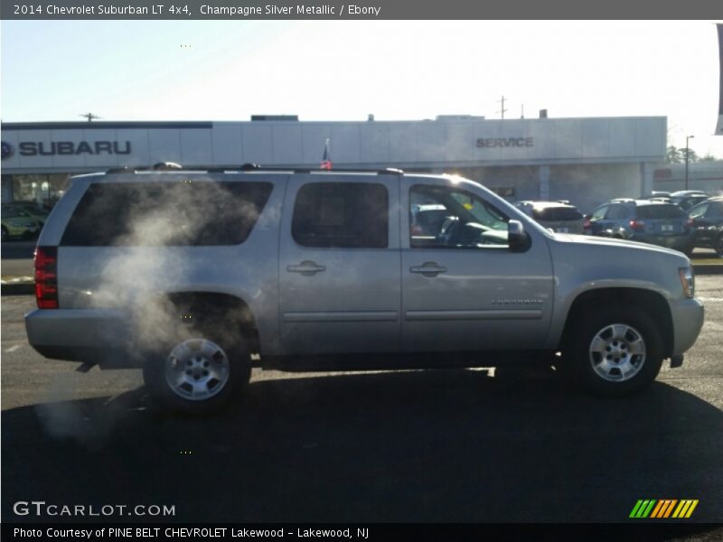 Champagne Silver Metallic / Ebony 2014 Chevrolet Suburban LT 4x4