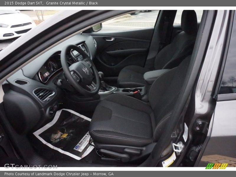 Granite Crystal Metallic / Black 2015 Dodge Dart SXT