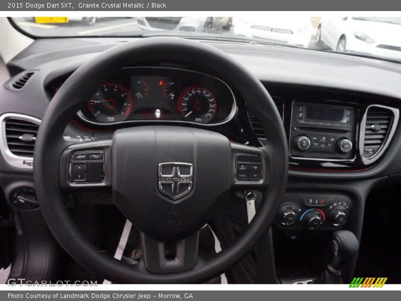 Granite Crystal Metallic / Black 2015 Dodge Dart SXT