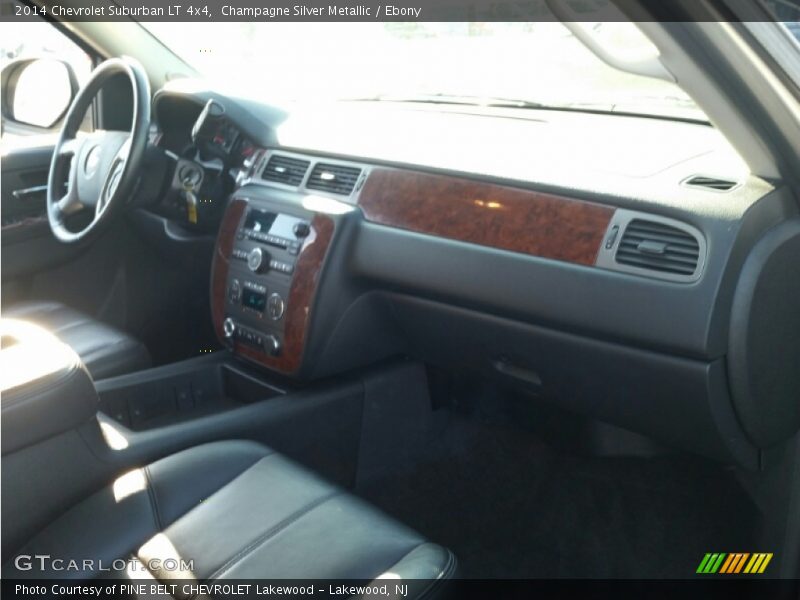Champagne Silver Metallic / Ebony 2014 Chevrolet Suburban LT 4x4