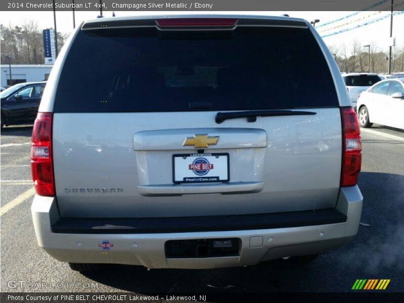 Champagne Silver Metallic / Ebony 2014 Chevrolet Suburban LT 4x4