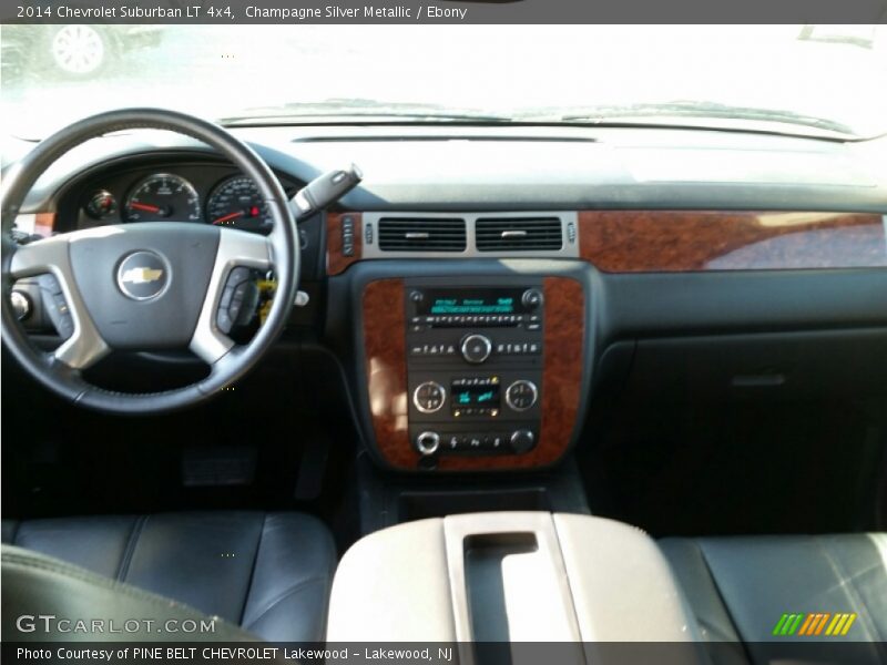 Champagne Silver Metallic / Ebony 2014 Chevrolet Suburban LT 4x4