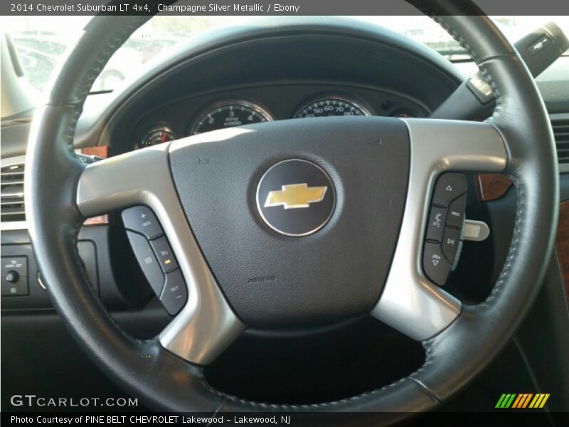 Champagne Silver Metallic / Ebony 2014 Chevrolet Suburban LT 4x4