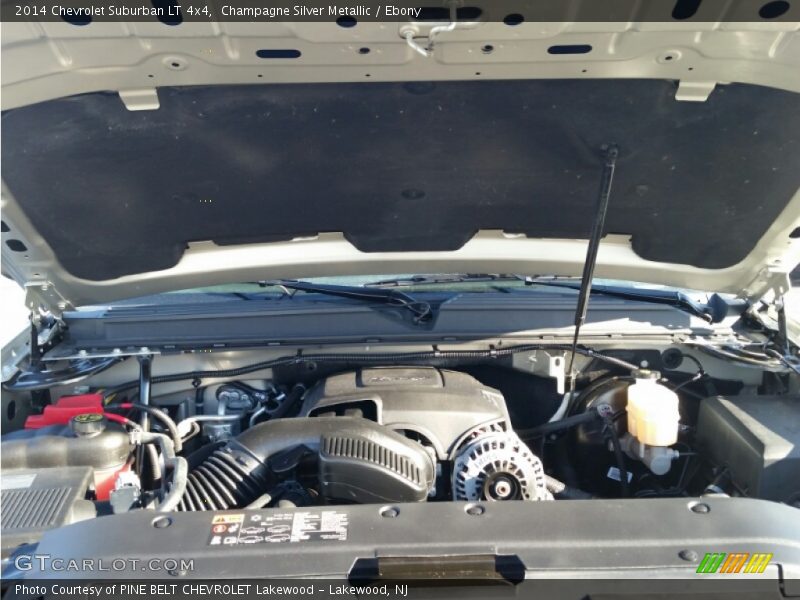Champagne Silver Metallic / Ebony 2014 Chevrolet Suburban LT 4x4