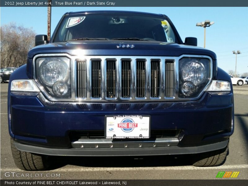 True Blue Pearl / Dark Slate Gray 2012 Jeep Liberty Jet 4x4
