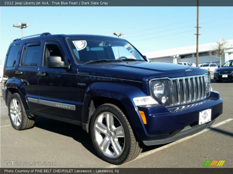 True Blue Pearl / Dark Slate Gray 2012 Jeep Liberty Jet 4x4