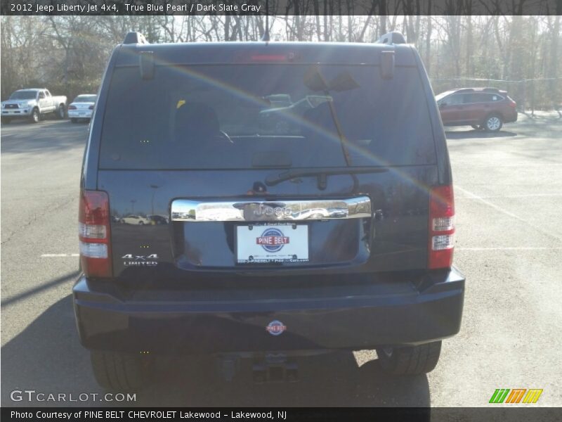 True Blue Pearl / Dark Slate Gray 2012 Jeep Liberty Jet 4x4