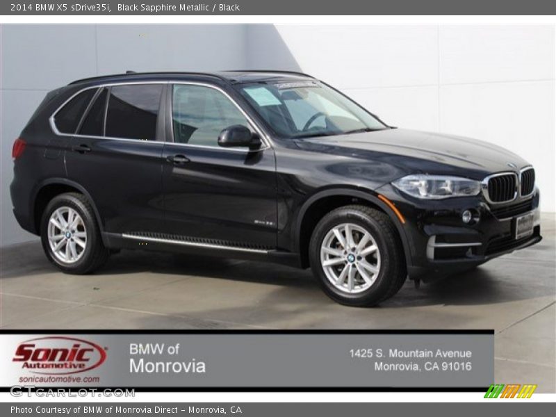 Black Sapphire Metallic / Black 2014 BMW X5 sDrive35i