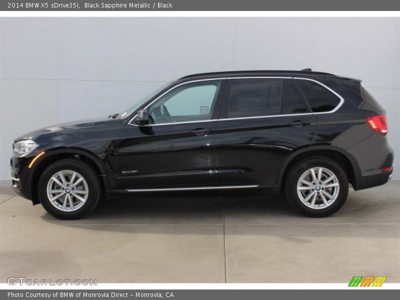 Black Sapphire Metallic / Black 2014 BMW X5 sDrive35i