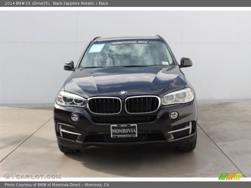 Black Sapphire Metallic / Black 2014 BMW X5 sDrive35i