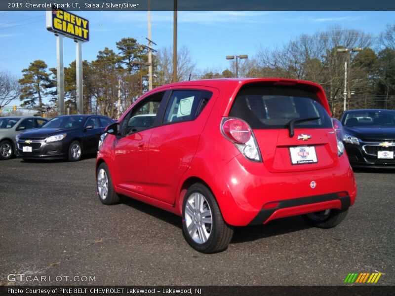 Salsa / Silver/Silver 2015 Chevrolet Spark LT