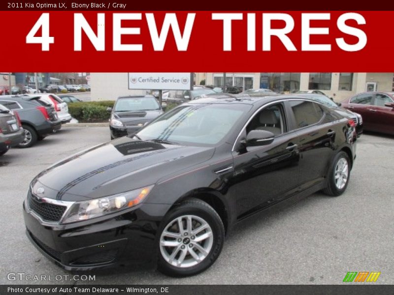 Ebony Black / Gray 2011 Kia Optima LX